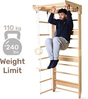 WEDANTA Wooden Swedish Ladder Wall Set(SEE DESC)