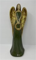 Pottery Angel with Green Dress