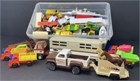 Tonka Trucks and Matchbox Vehicles