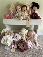 Eleven Dolls Vintage Many are Precious Moments