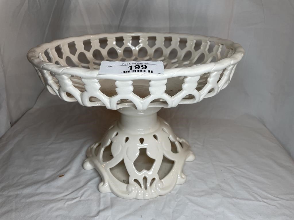 Ornate clay fruit bowl centerpiece