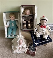 Porcelain Dolls Two New Old in Box