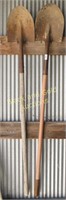Pair Of Round Nose Shovels