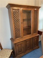 Vintag maple china cabinet