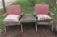 68 Inch Double Patio Seat With Cushions
