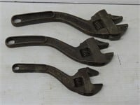 3 Westcott Adjustable Wrenches