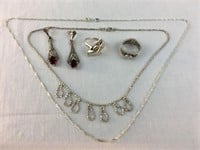 Lot of sterling silver jewelry