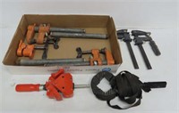 Tray Lot of Clamps