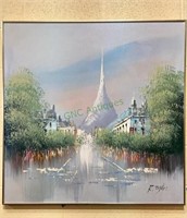 Original painting on canvas by R. Taylor