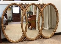 Mid century triple oval interlocking Acanthus