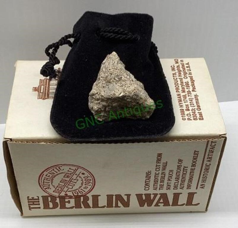 The Berlin Wall historic artifact 1989.