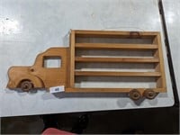 Wooden Truck/Car Shelf