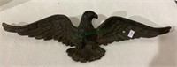 Cast metal wall hanging eagle with a 18 1/2 inch
