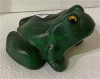 Cast iron frog measuring 3 inches tall and