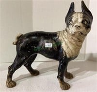 Cast iron Frenchie dog figure measuring 10 inches