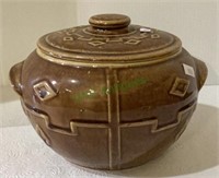 Vintage crockery marked USA covered bowl