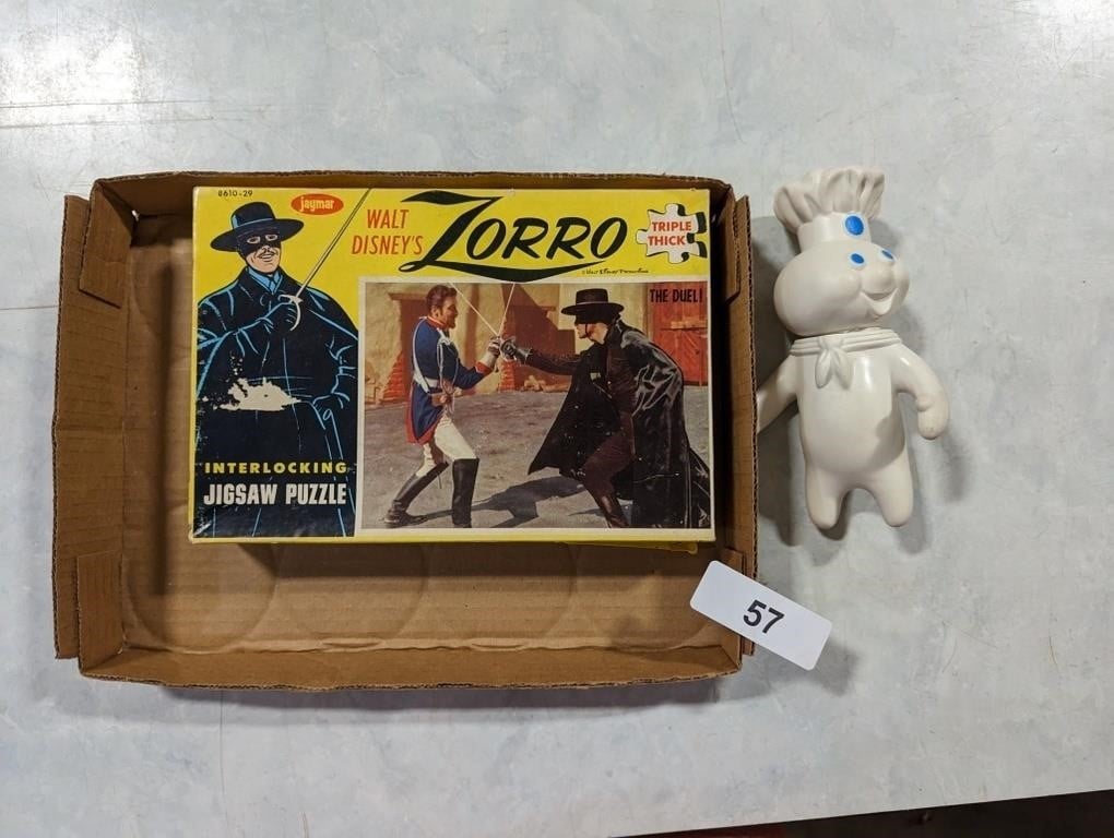1971 Pillsbury Doughboy, Jaymar Zorro Puzzle
