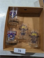 (2) Nascar Glasses, 1972 Indianapolis 500 Glasses