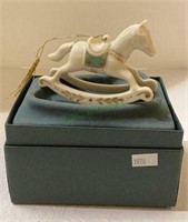 Lenox porcelain rocking horse Christmas ornament