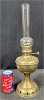 Antique Brass Oil Lamp Unique Hurricane Glass