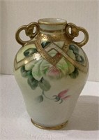 Hand painted beautiful Nippon vase with two