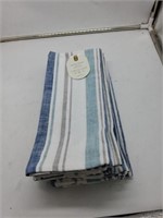 3 sets of threshold blue kitchen towels