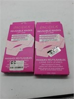 2 Pacifica reusable lip lines masks