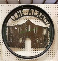 Large circular metal work piece. It looks like