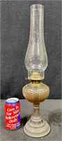Antique P&A Mfg. Co Glass Oil Lamp