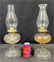 P&A Mfg. Co. Glass Oil Lamp-Lot