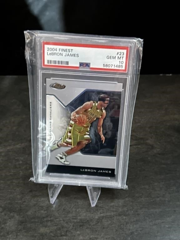 Lebron James 2nd Year Topps Finest PSA 10