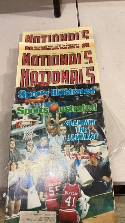 Washington Nationals souvenir programs and two