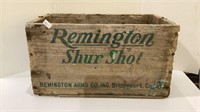Vintage Remington ammunition box measures 14 x 8