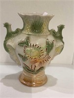 Brazilian made lusterware vase 7 1/4 inches tall