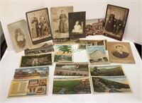 Collection of vintage and antique postcards and