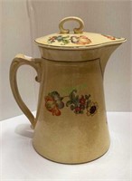 Vintage Steubenville ceramic coffee pot with lid