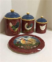 Great kitchen ceramic lot includes three