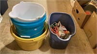 Buckets and cords lott includes two large