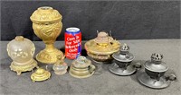 Antique Oil/Electric Lamp Parts -Lot