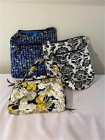3 Vera Bradley Quilted Floral Purses