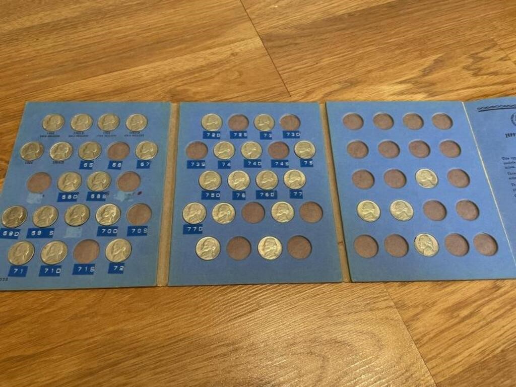 Jefferson nickel 1962 collection 35 coins