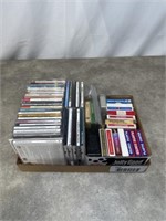 Assortment of CDs and playing cards