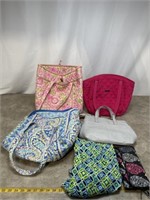 Variety of totes and handbags