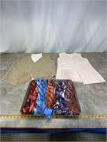 Project Vests and Silk Style Fabric Scarves
