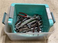 Nice plastic box and bin with tools includes