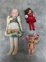 Vintage Baby Dolls, Barbies Sister Kelly
