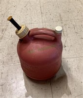 Plastic 1 gallon gas can.   1928.