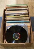 Box of LPs includes artists such as Jim Croce,