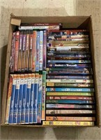 Box of DVDs mostly made for children includes