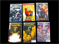 (6) Assortment of Marvel Captain Marvel Comic